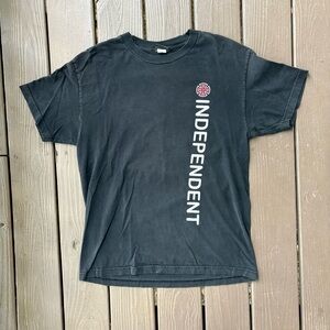 Independent Trucks Men’s Blue Skateboard T Shirt Size Medium Double Sided